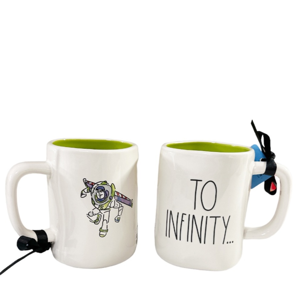 NEW Rae Dunn/Pixar TO INFINITY… Toy Story Buzz LightYear Double Sided Mug